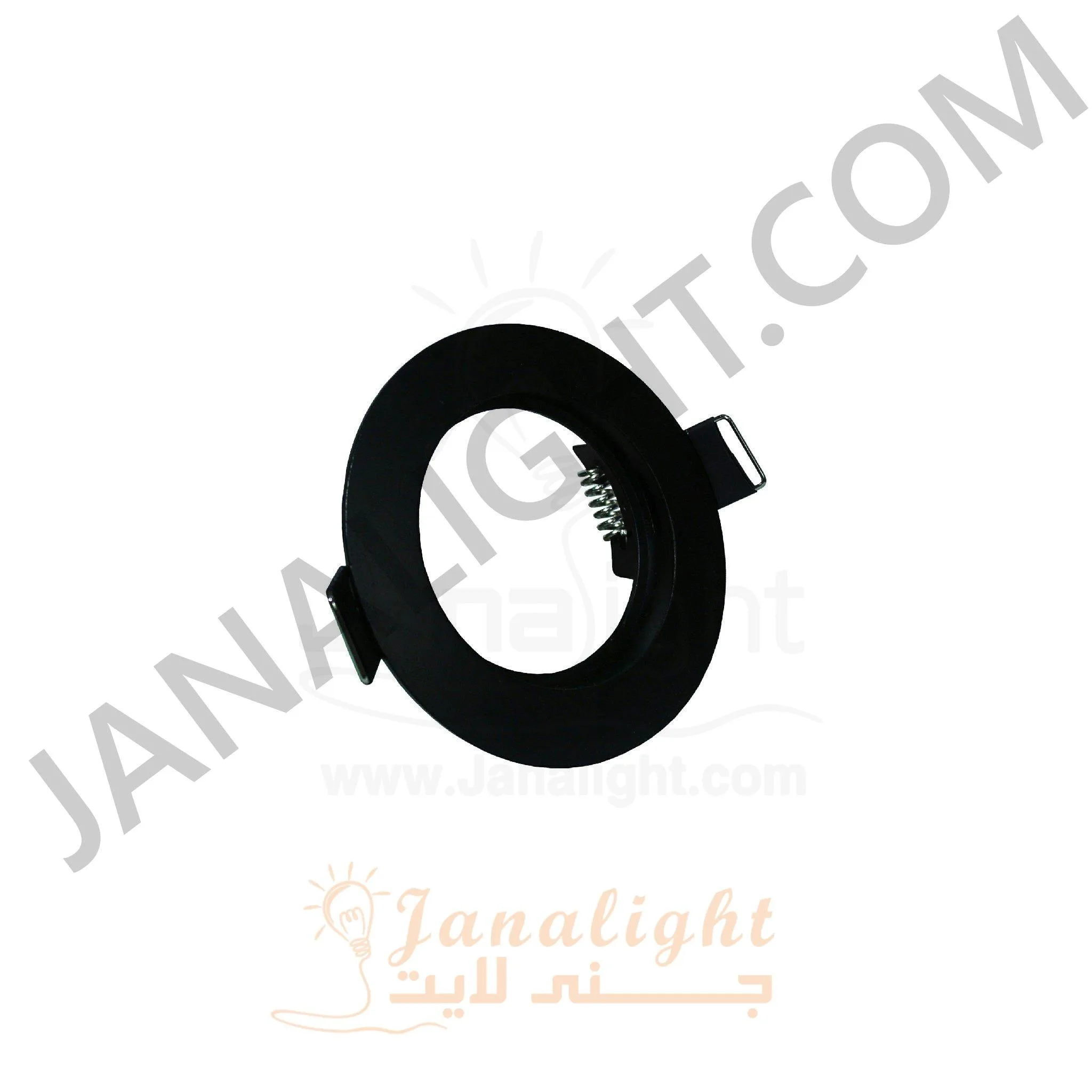 سبوت لايت ثابت مدور اسود مط