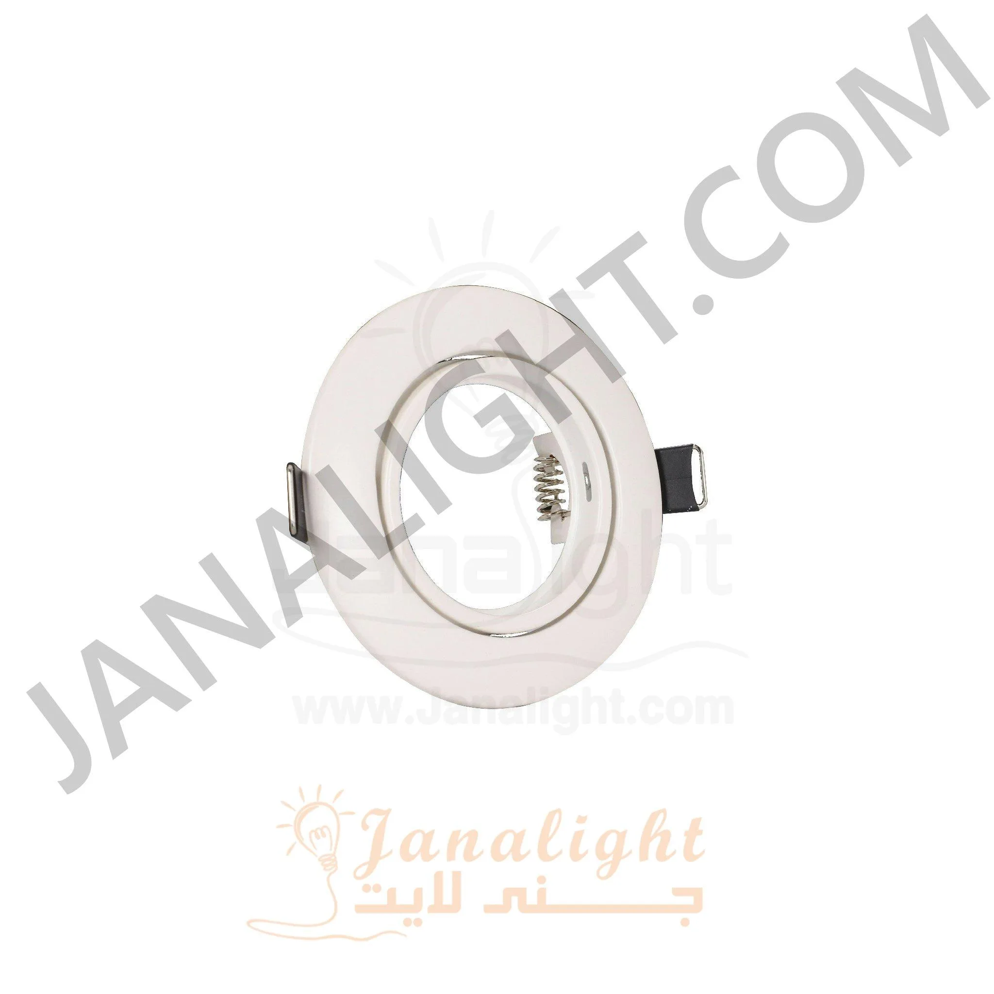 سبوت خفيف متحرك ابيض بدون دواياRecessed Light Moving White