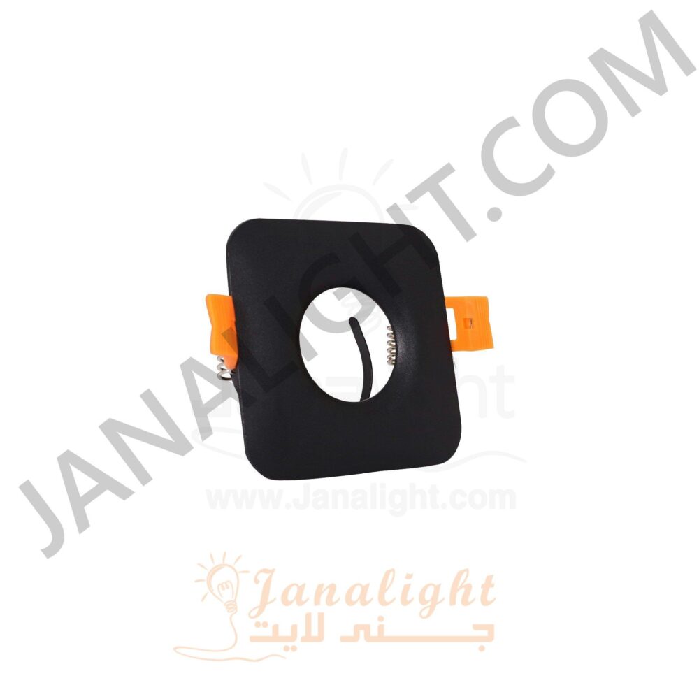 سبوت لايت فارغ 7 سم مربع اسود Square Black 7 SpotLight Frame