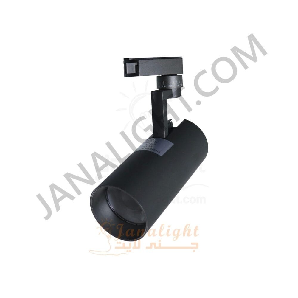 سبوت لايت تراك 20 وات رمادي وورم pivoting gray cob led track spot light, 20 watt