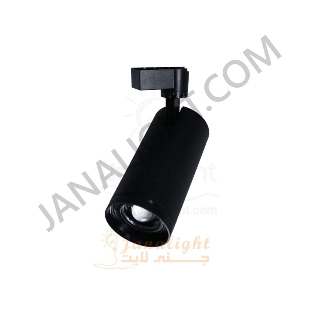 سبوت لايت تراك سبوت تراك 30 وات زووم عدسة اسود وورم QY58A Black Warm 30 Watt Zoom Lense Track Light Spot