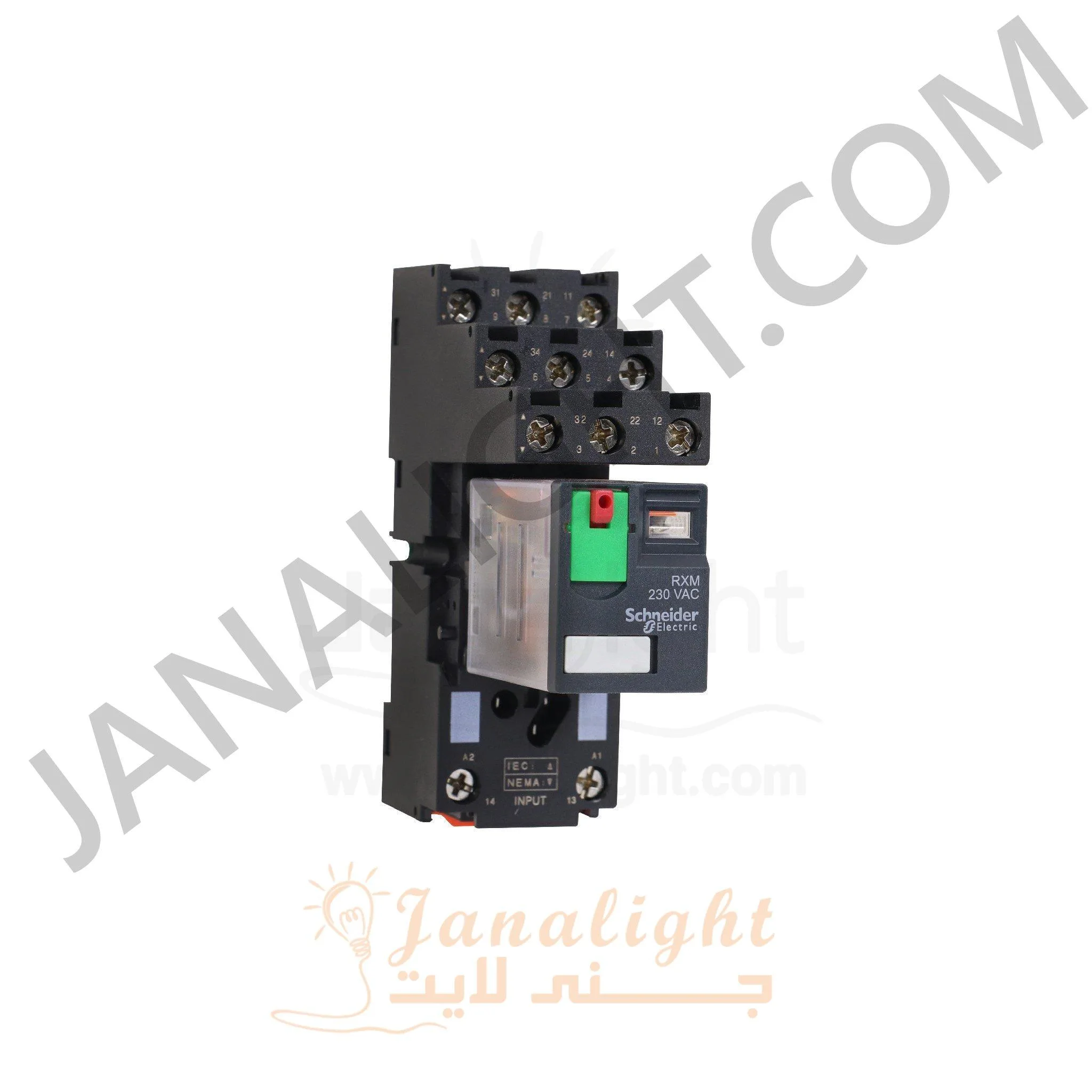 مفتاح ريليه 11بنز بالقاعدة شنايدر 220 V 103075771