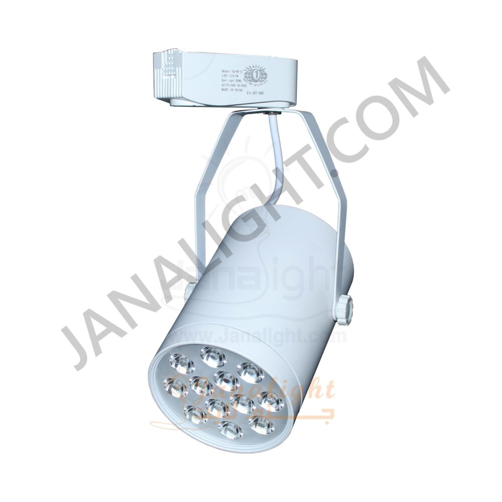 سبوت لايت تراك سبوت تراك 12 لد ابيض ابيض YQ-W112 White White 12 LED Track Light Spot