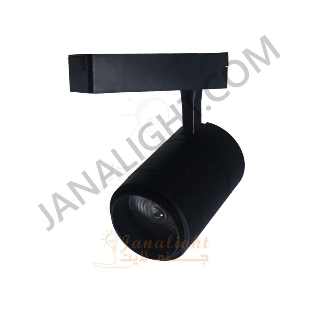 فريم سبوت تراك 30 وات عدسة زوم اسود وورم جنى لايت 109 Black Warm 30 Watt JANALIGHT Track Light Spot with zoom lense