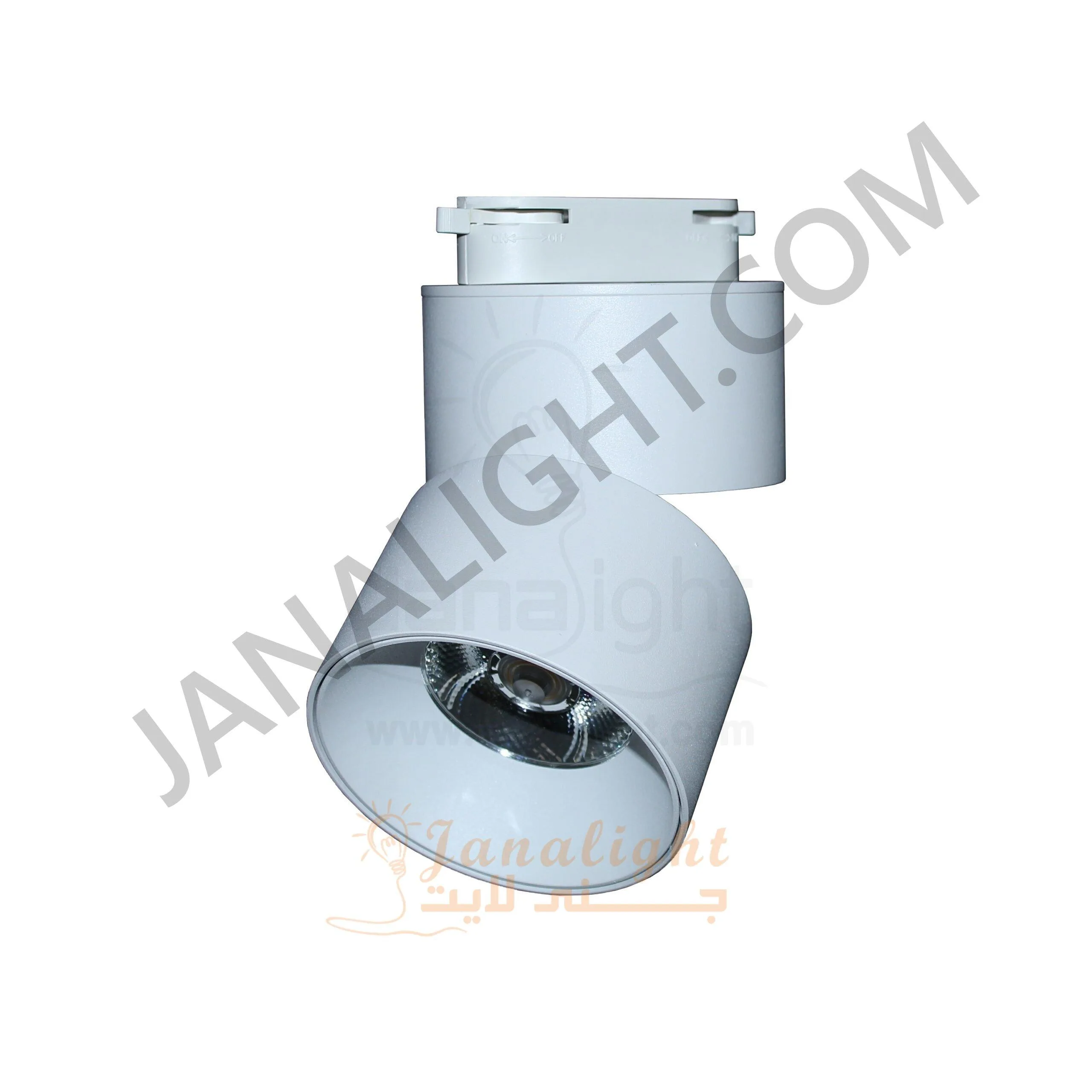 تراك سبوت لايت سلندر ابيض Cob متحرك 20 وات وورم Cylinder Track Light 20W Warm