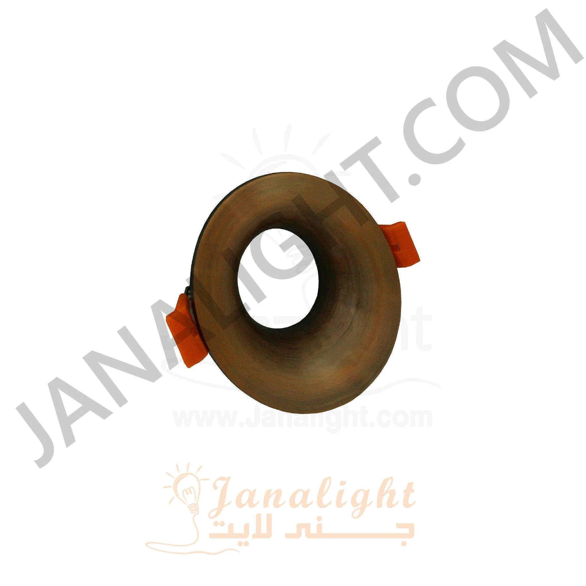 سبوت لايت فارغ 7.5 سم مجوف نحاسي جنى لايت Hollowed Copper 7,5 Janalight Spotlight Frame