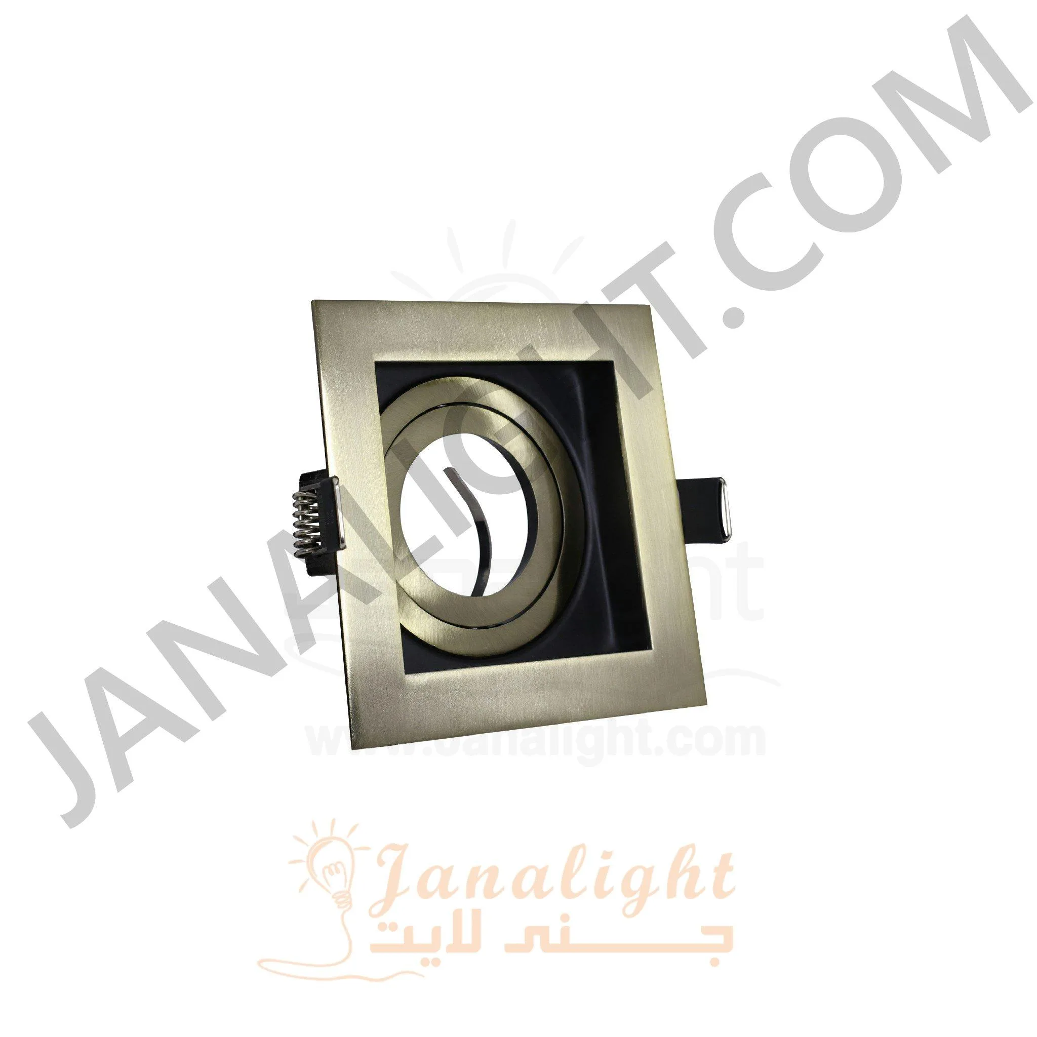 جسم سبوت 1 عين ميتال مربع غاطس اكسدية اسود