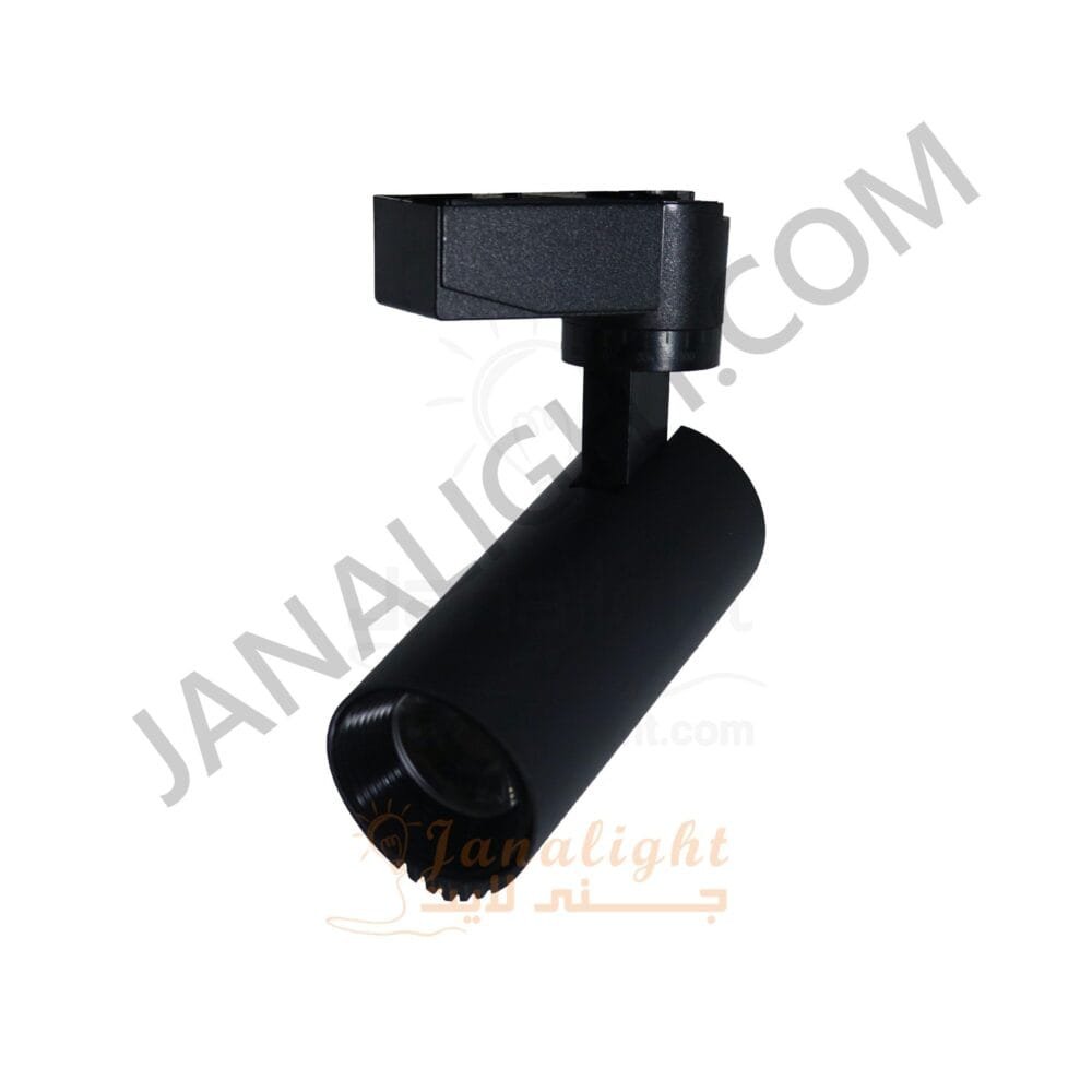 سبوت لايت تراك سبوت تراك 10 وات اسود وورم جنى لايتLS001 Black Warm 10 Watt JANALIGHT Track Light Spot