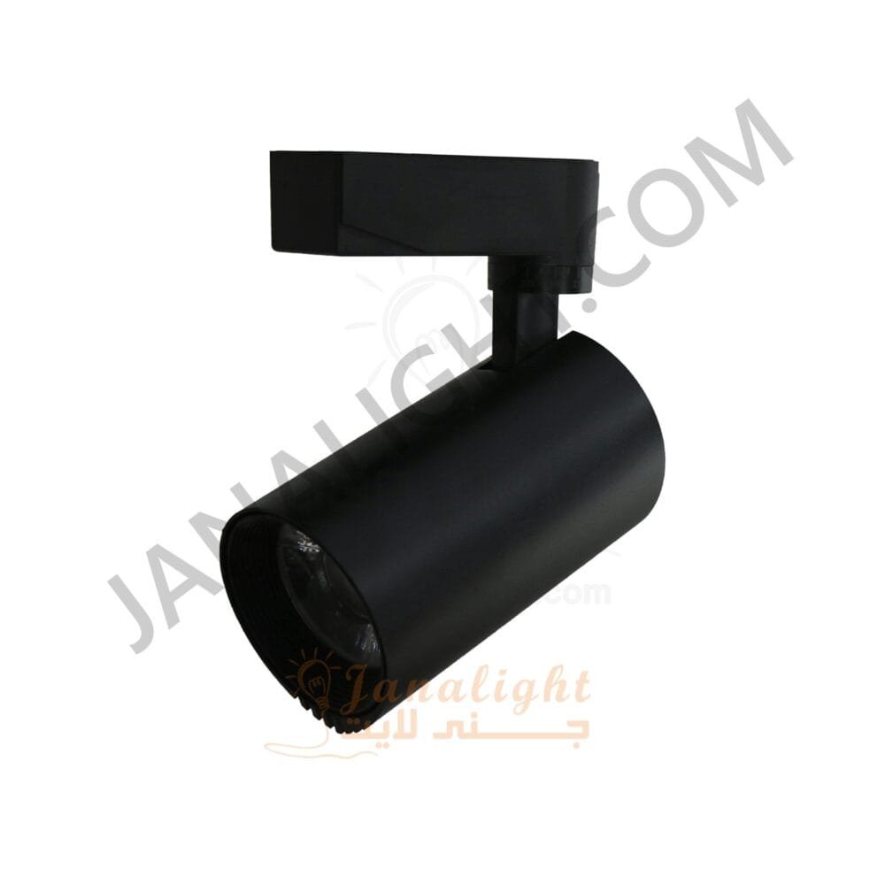سبوت لايت تراك سبوت تراك 30 وات اسود وورم جنى لايتLS001 Black Warm 30 Watt JANALIGHT Track Light Spot