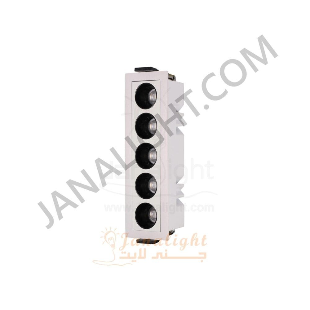 سبوت لينر مستطيل 10 وات 5 عدسة ابيض ابيض جنى لايت GS-5T linear light 10watt 5 Head white