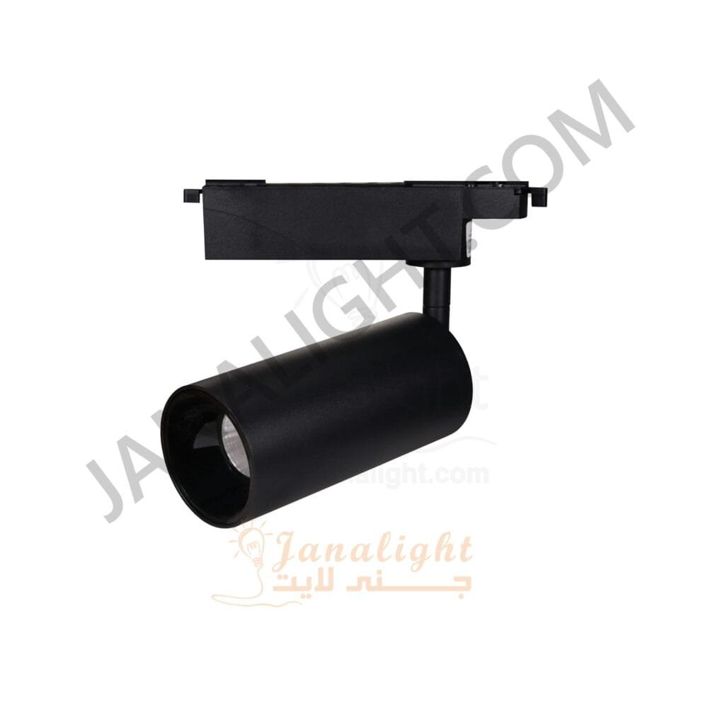 سبوت لايت تراك سبوت تراك 30 وات اسطواني اسود حلق اسود جنى لايت JN-1075 Black track light 30watt cylinder