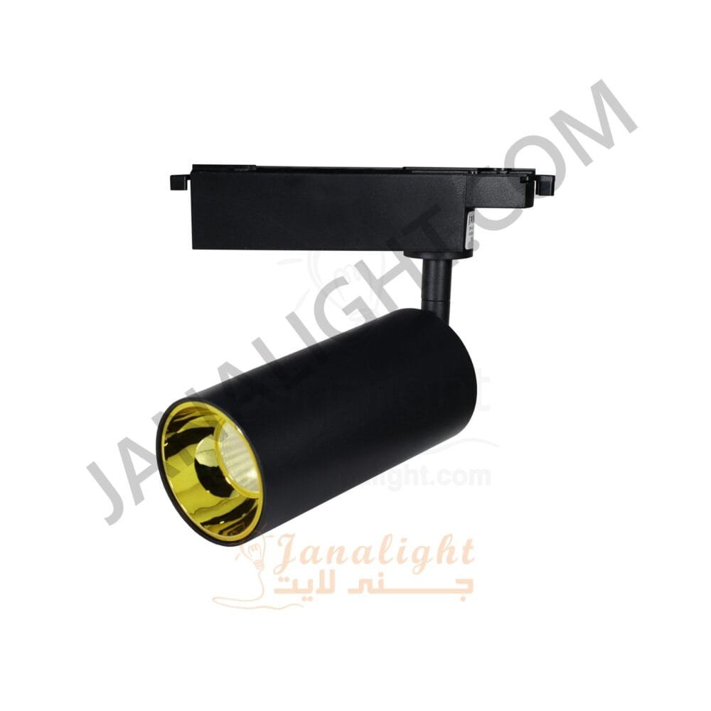 سبوت لايت تراك سبوت تراك 30وات اسطواني اسود حلق اسود وورم جنى لايت JN-1075 Black track light 30watt warm cylinder