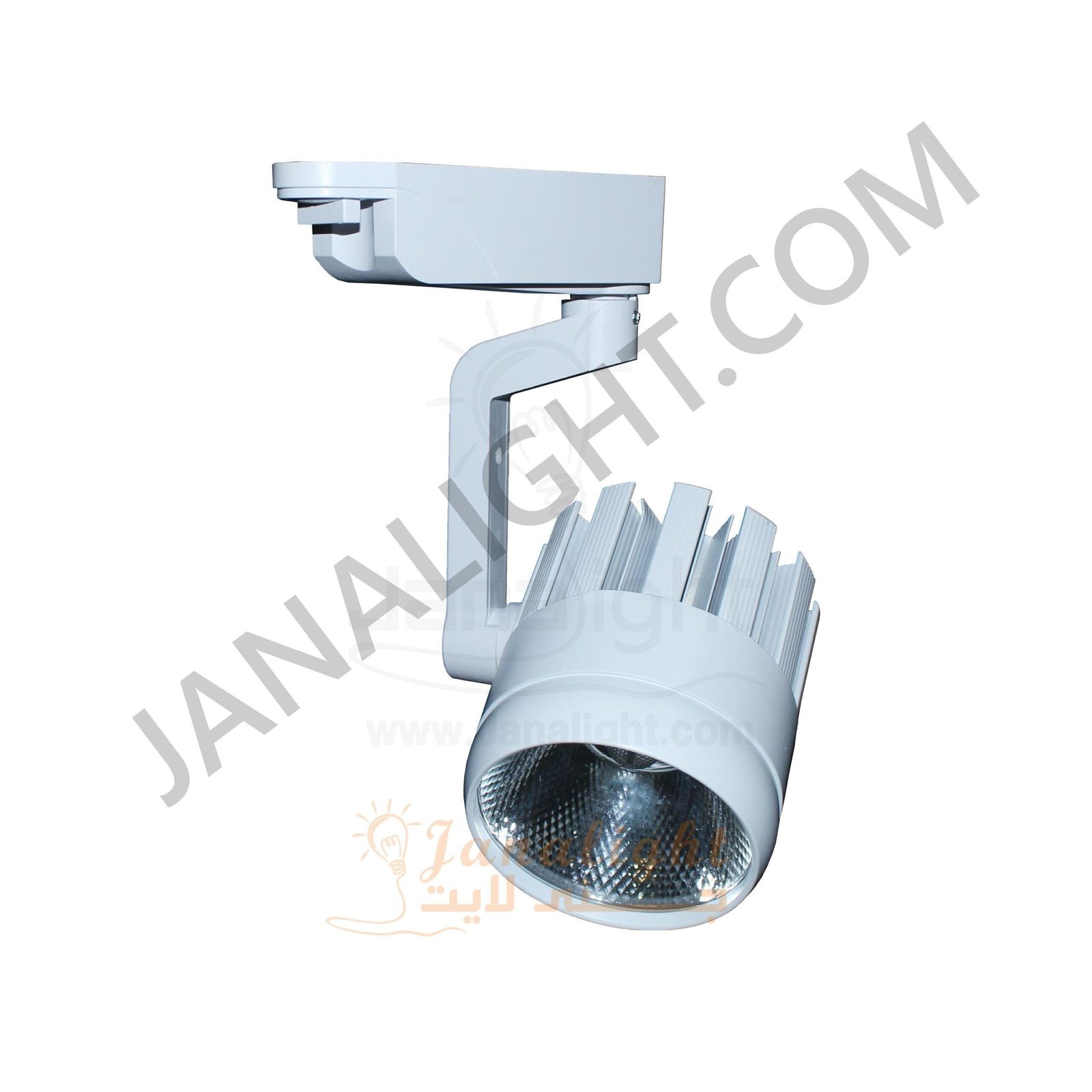 فريم سبوت تراك30 وات ابيض وورم جنى لايت كود 050 White Warm 30 Watt Janalight Track Light Spot