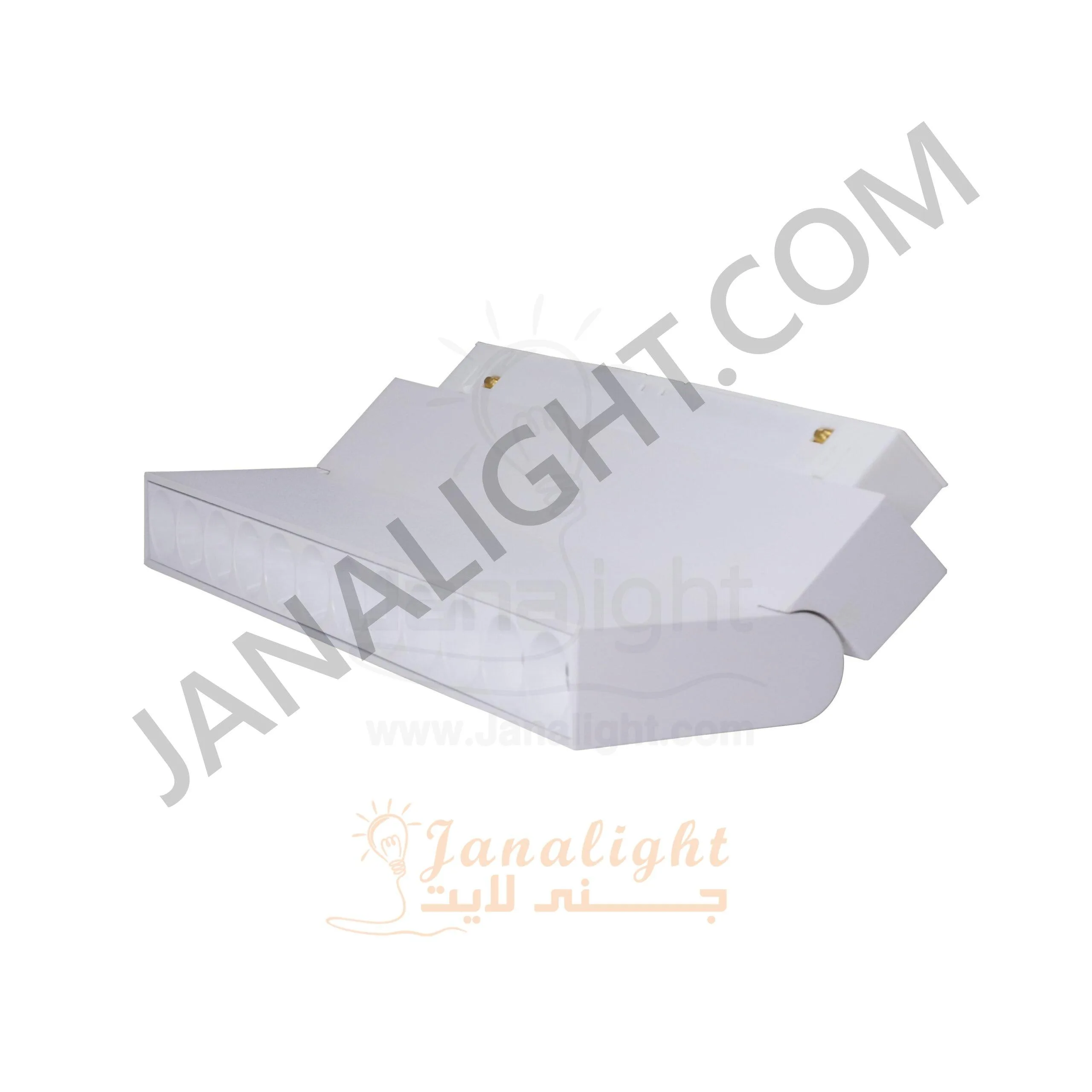 كشاف تراك لايت ماجنتك ابيض مستطيل 12عدسة 12 وات 23سم وورم Fn 706 جنى لايت Led Magnetic Track Light Linear 12 Watt White Warm