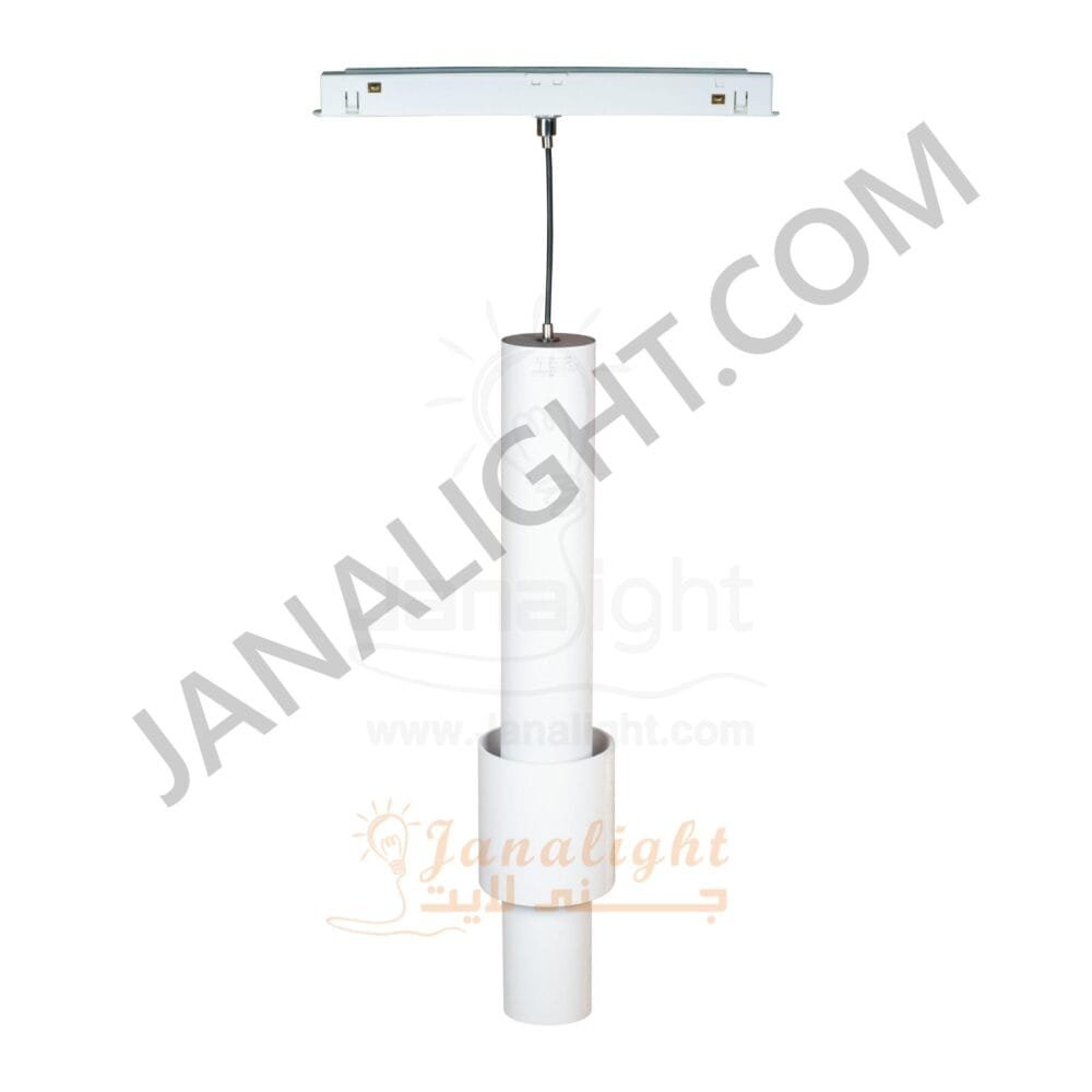 كشاف تراك لايت ماجنتك ابيض دلاية سلندر30سم 6وات V DC48 وورم FN 714 جنى لايت Track Profile Cylinder Pendant 6 watt white warm