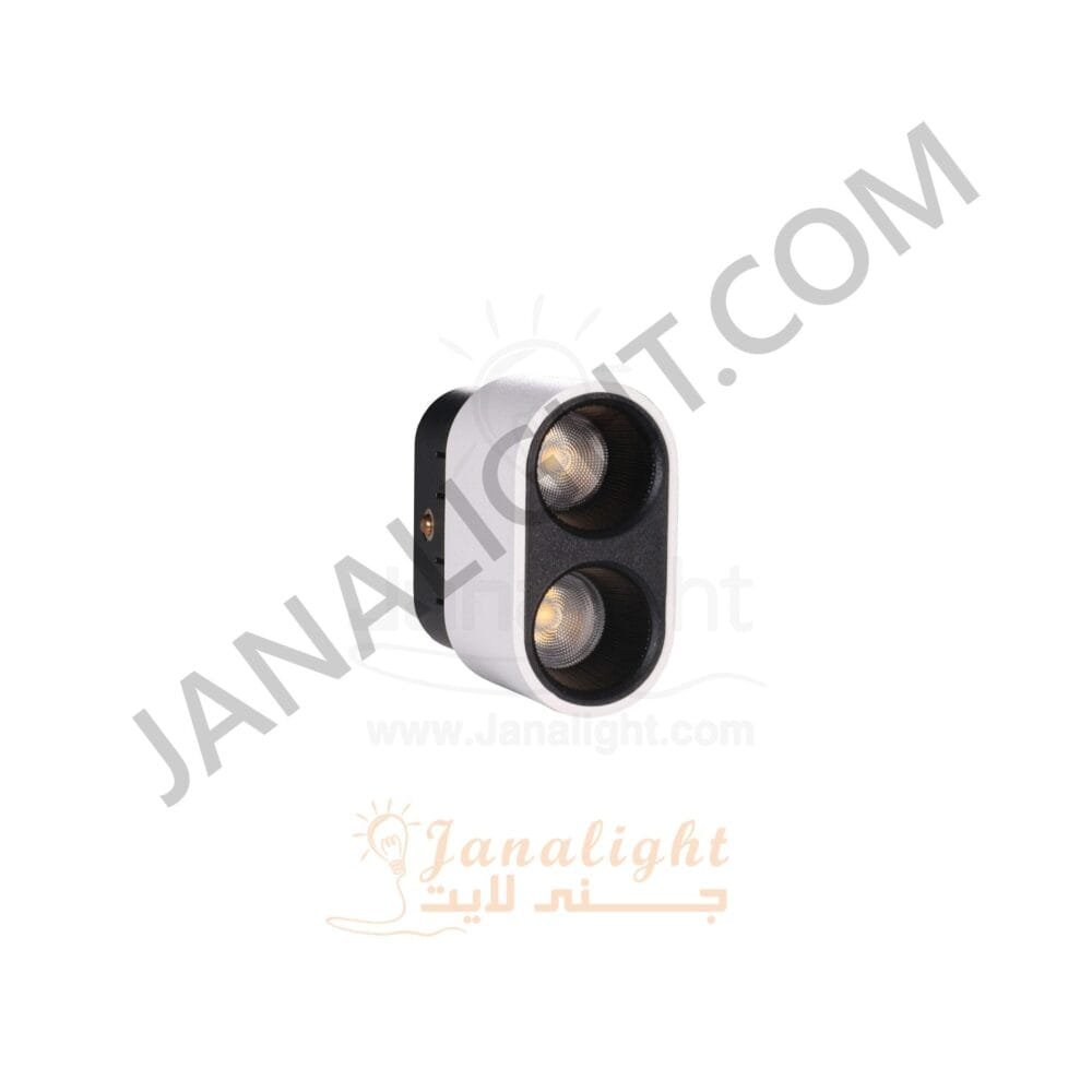 كشاف تراك لايت ماجنتك ابيض مستطيل 2عدسة 3 وات 4.5سم V DC48 وورم JN 738 جنى لايت linear Magnetic Track Profile 2 Lenses 3 watt white warm