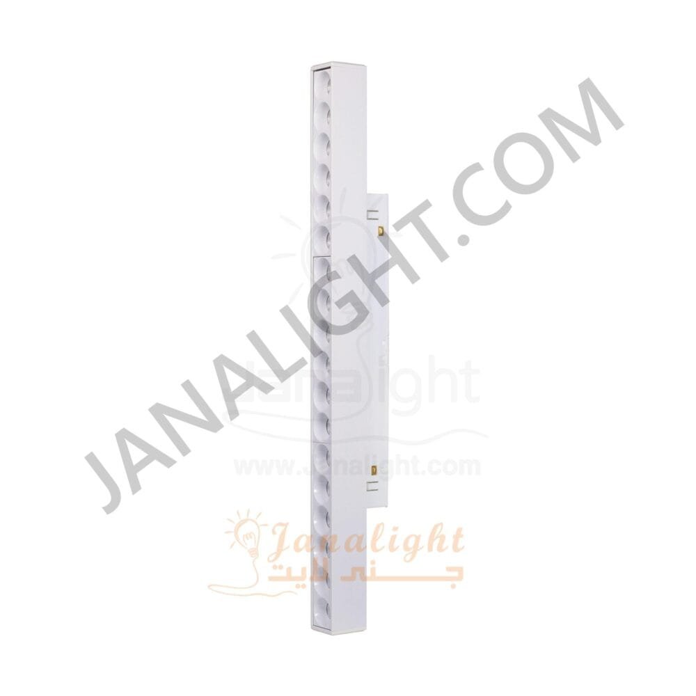 كشاف تراك لايت ماجنتك ابيض مستطيل 18عدسة 18وات 33سم V DC48 وورم JN 730 جنى لايت linear Magnetic Track Profile 18 Lenses 18 watt white warm