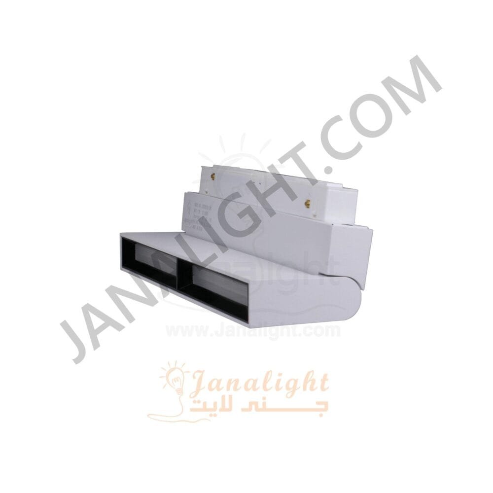 كشاف تراك لايت ماجنتك ابيض مستطيل متحرك مسنفر 12 وات 22سم V DC48 ابيض JN 742 جنى لايت LED magnetic track moving 12 watt white white