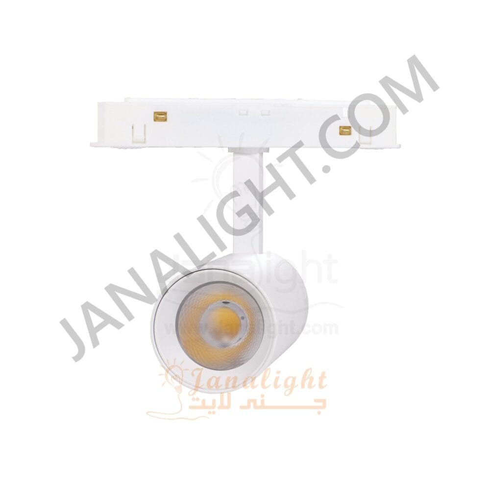 كشاف تراك لايت ماجنتك ابيض اسطواني 12وات عدسة V DC48 كول JN 735 جنى لايت magnetic track spotlight cylindrical 12 watt white cool