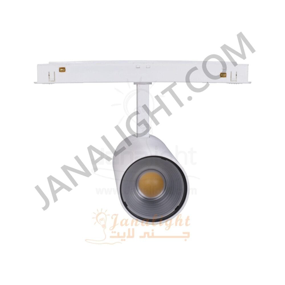 كشاف تراك لايت ماجنتك ابيض اسطواني 18وات عدسة V DC48 كول JN 736 جنى لايت magnetic track spotlight cylindrical 18 watt white cool