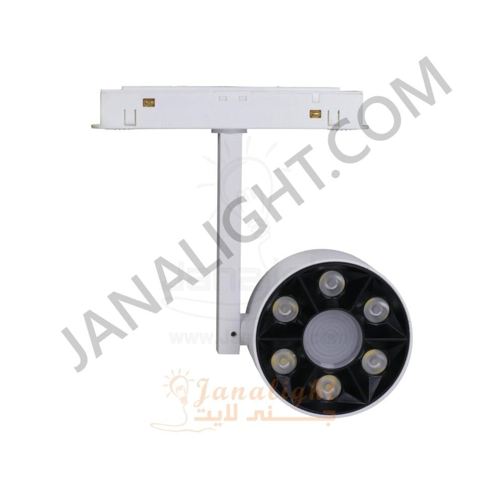 كشاف تراك لايت ماجنتك ابيض دائري عدسات 6وات 6عدسة V DC48 ابيض JN 733 جنى لايت magnetic track circular 6 watt white white