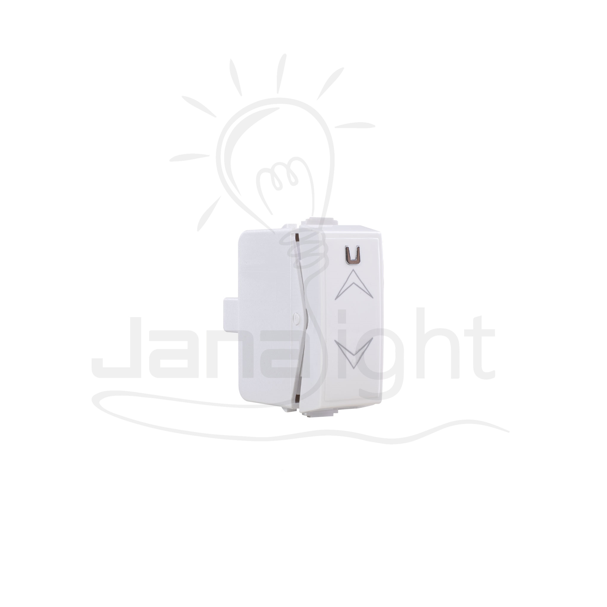 مفتاح ستارة ابيض SANSHE White single curtain switch Sanshe