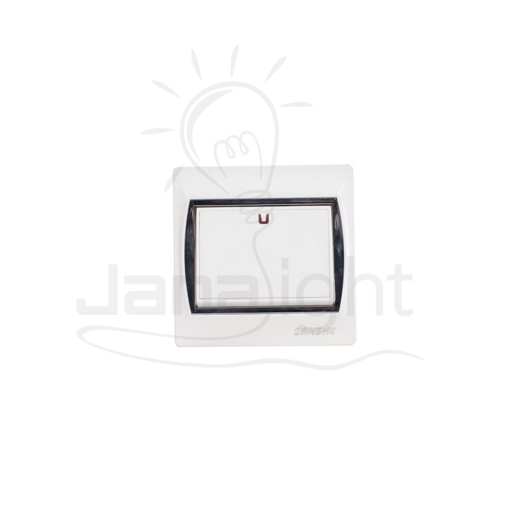 مفتاح سخان 20 امبير ابيض بالشاسيه و الوش سانشي SANSHE White water heater switch Sanshe 20A