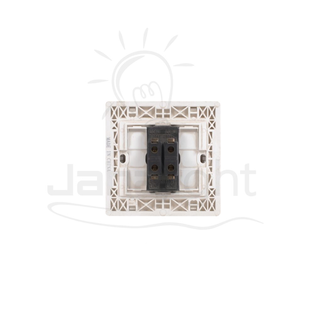 مفتاح سخان 20 امبير ابيض بالشاسيه و الوش سانشي SANSHE White water heater switch Sanshe 20A