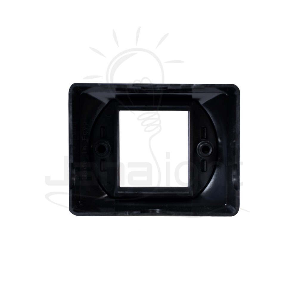 علبة ماجيك ثنائي خارج الحيطة SANSHE Black function box two gang wall mount Sanshe