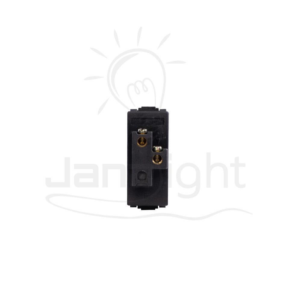 زر جرس مفرد اسود SANSHE Black single doorbell switch Sanshe