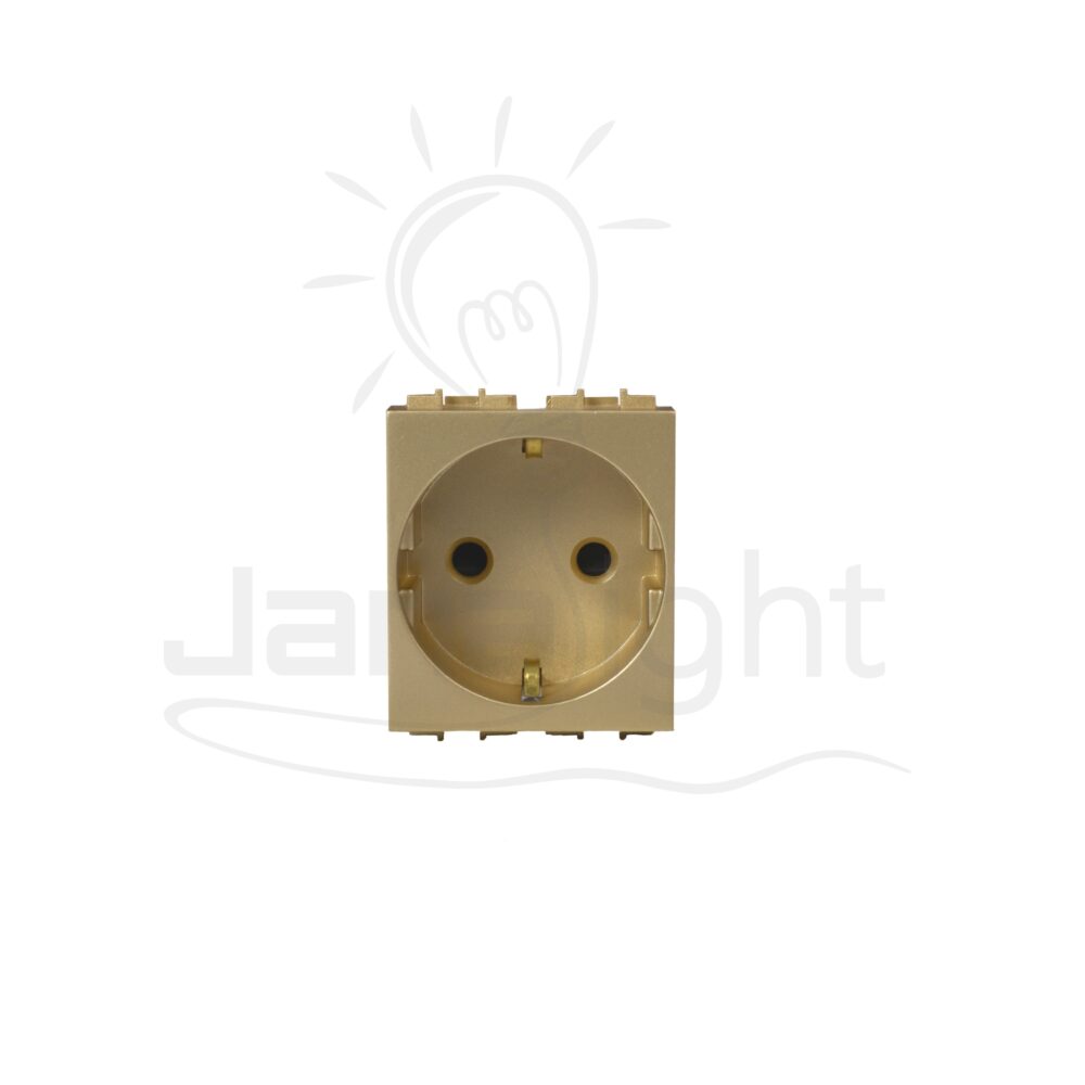 بريزة شوكو مجوفة شمباني SANSHE German socket champagne Sanshe