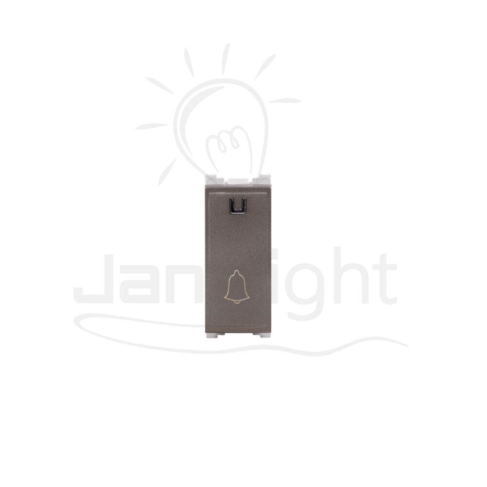 زر جرس مفرد بني SANSHE Brown single doorbell switch Sanshe