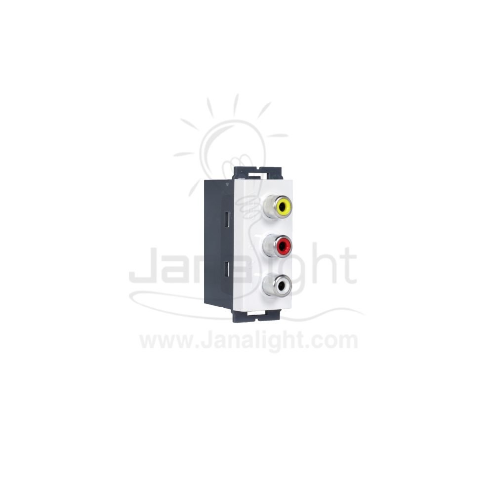 OSA بريزة فيديو اوديو ابيض osa white audio vedio socket 102019023(1)