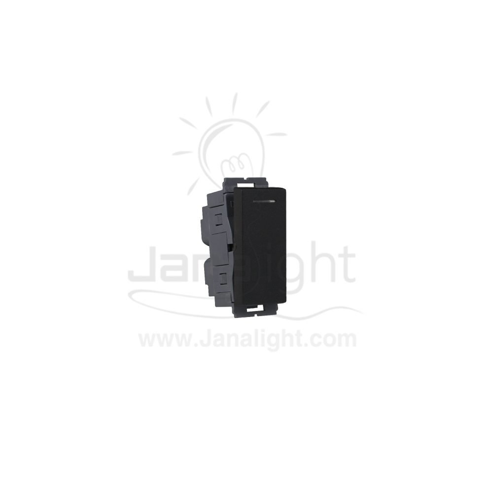 OSA مفتاح مفرد بضوء اسود One way black switch with led osa