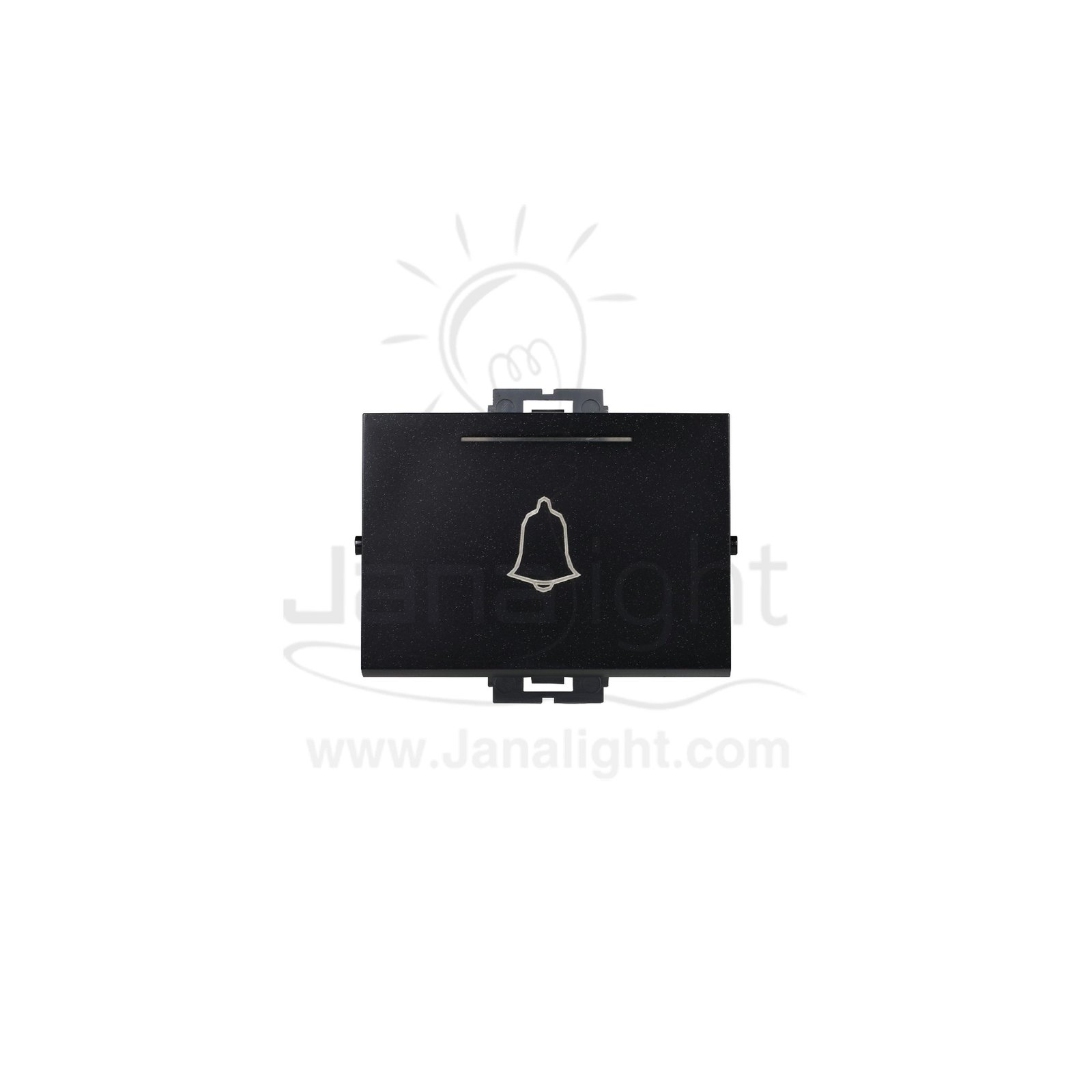 OSA زر جرس عريض اسود Osa big bell switch black