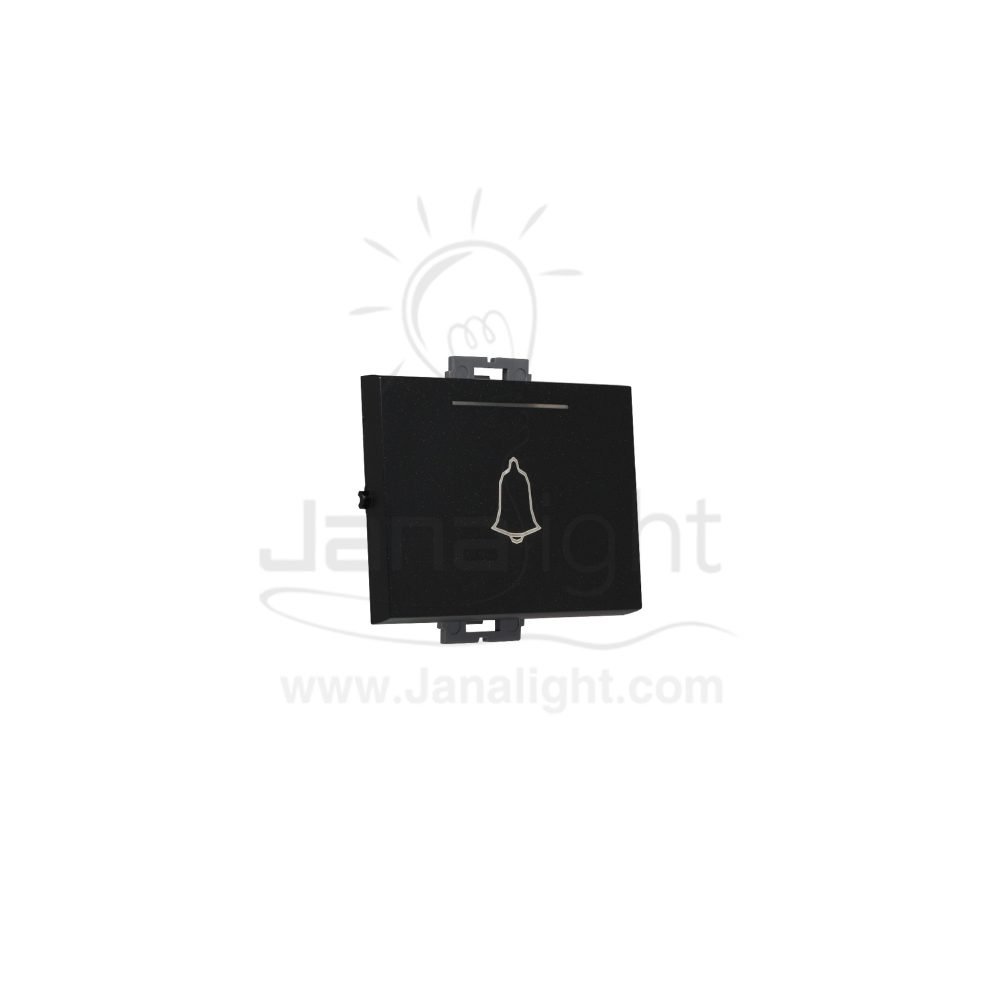 OSA زر جرس عريض اسود Osa big bell switch black