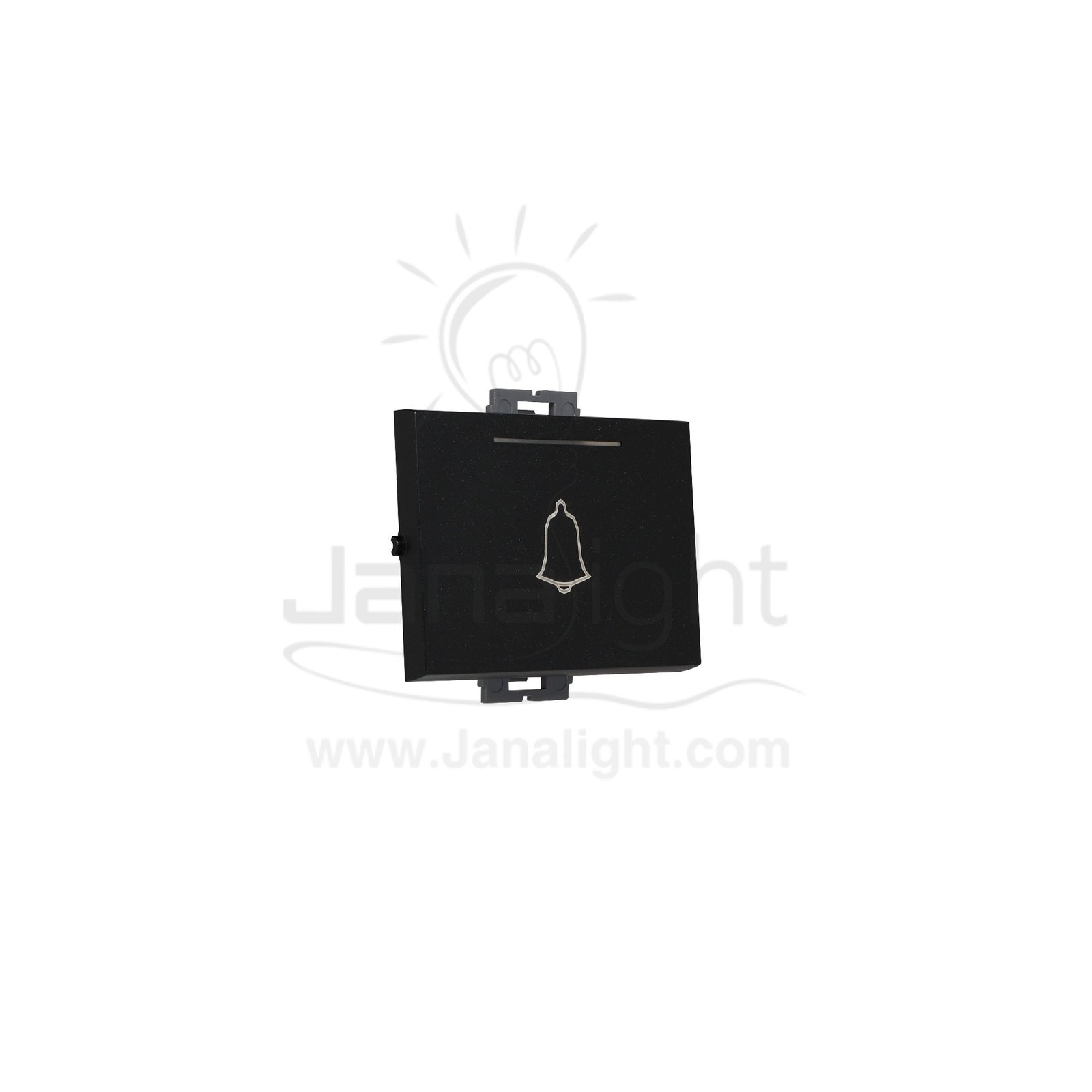 OSA زر جرس عريض اسود Osa big bell switch black