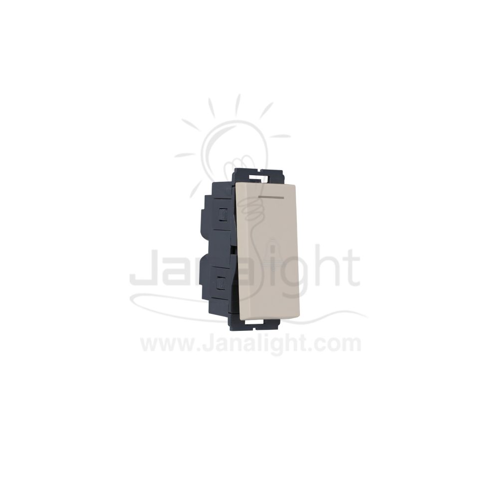 OSA زر جرس مفرد بيج osa bell switch beige 102039207(1)