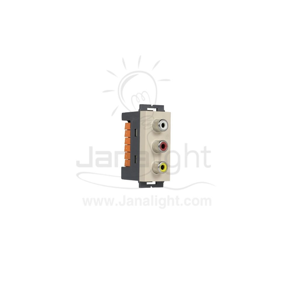 OSA بريزة فيديو اوديو بيج osa beige audio video socket 102039223(1)