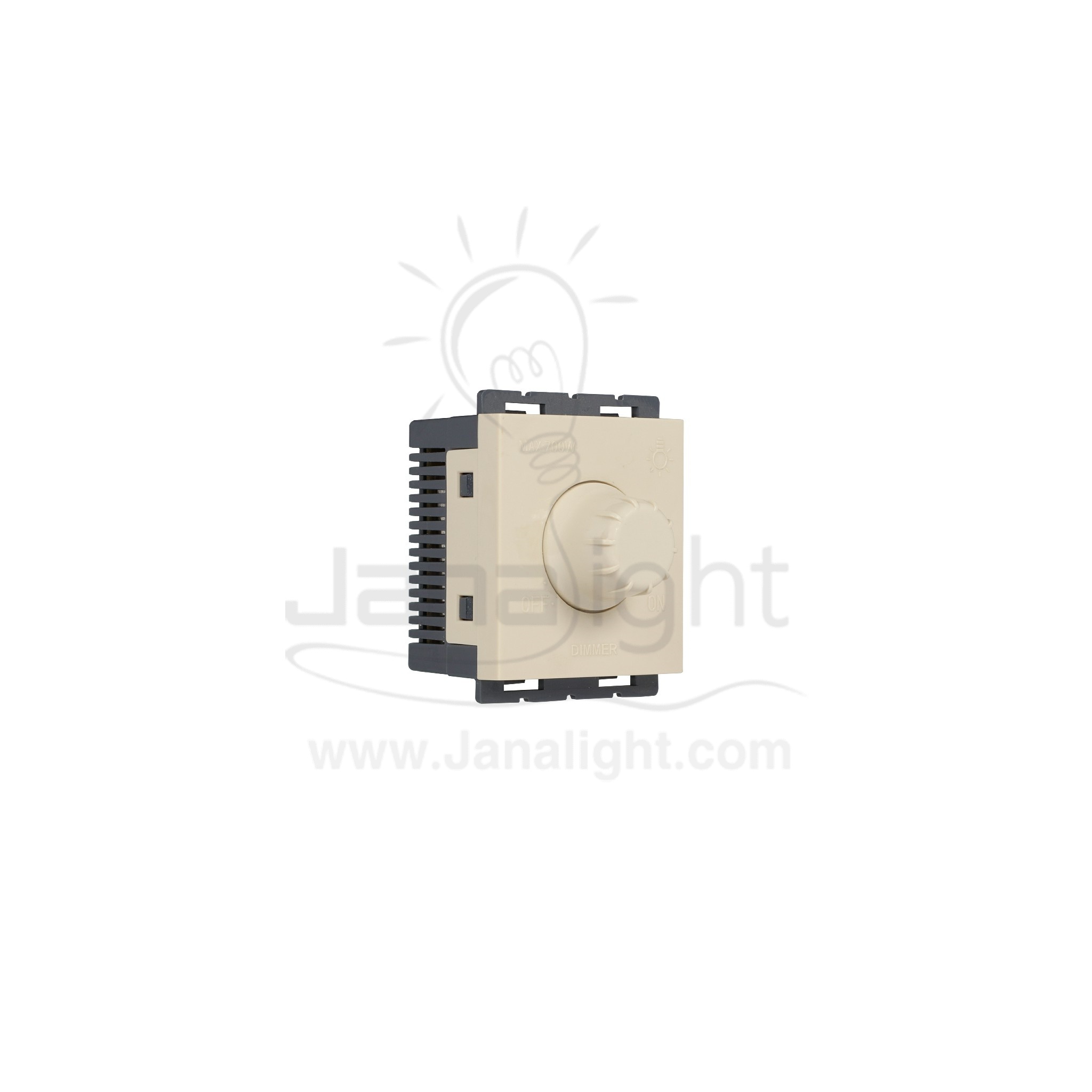 OSA دايمر انارة 700 وات بيج osa Socket Dimmers 700w For Lighting beige