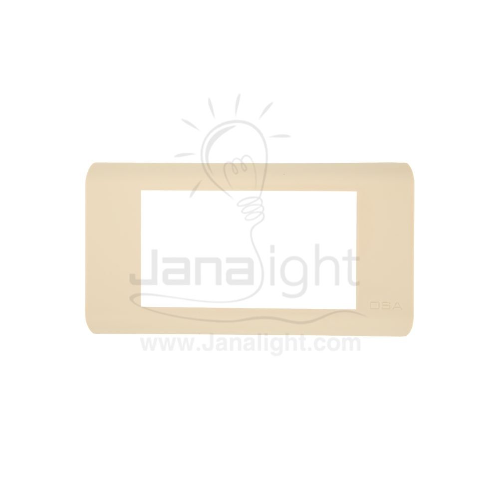 وش رباعي بيج OSA Osa 4 gang screwless liner beige wall plate cover switch