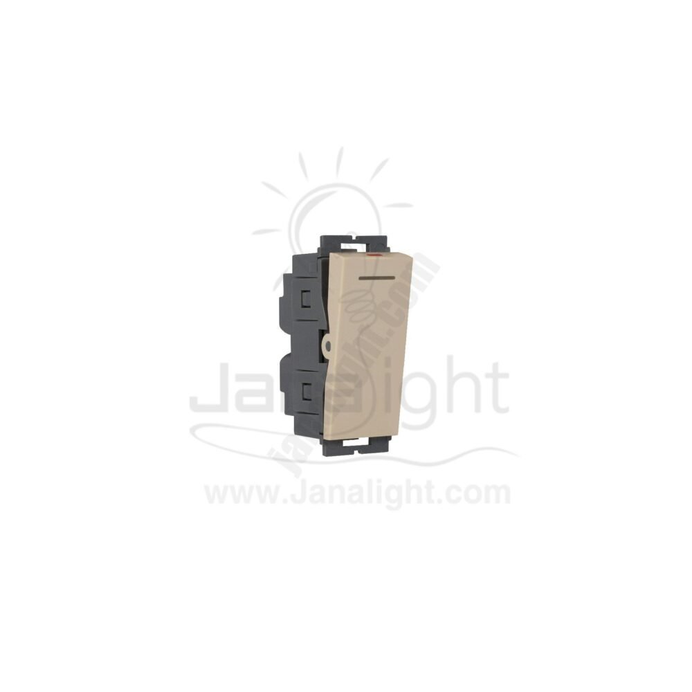 OSA مفتاح فلات مفرد بيج osa one way switch beige