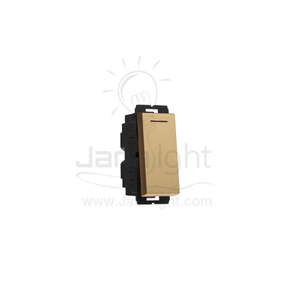 OSA مفتاح مفرد بضوء شمباني one way switch with led osa champagne 102049304(1)