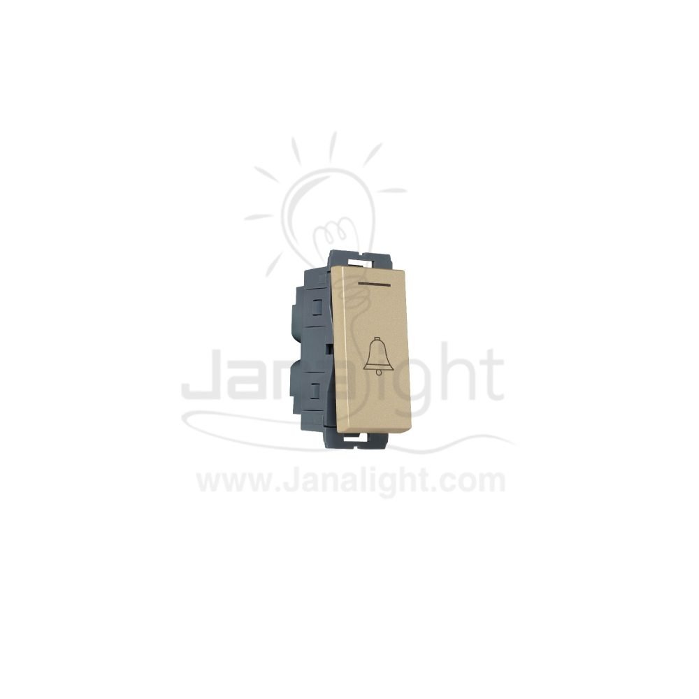 OSA زر جرس مفرد بضوء شمباني Osa bell switch with led champagne color
