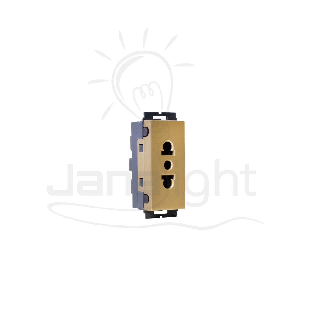 OSA بريزة امريكي ايرث شمباني osa amercan socket with earth champagne