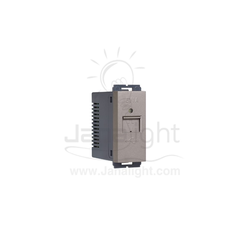 OSA مدخل USB مفرد بني osa brown usb socket 102059443(1)
