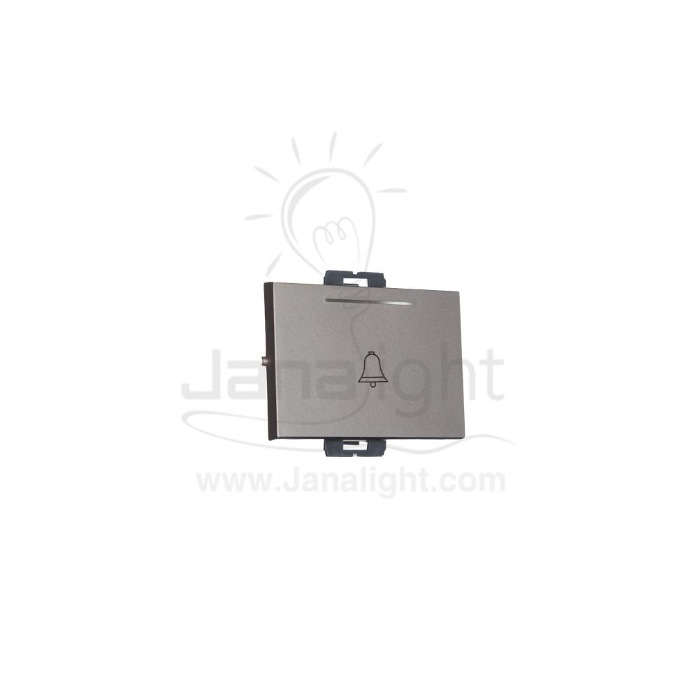 OSA زر جرس عريض بضوء بني osa big bell switch with led brown
