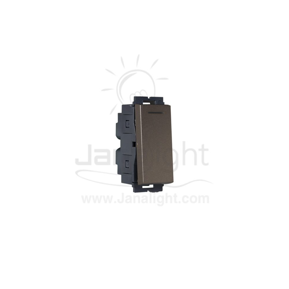 OSA مفتاح فلات مفرد بني osa one way switch brown 102059449(1)