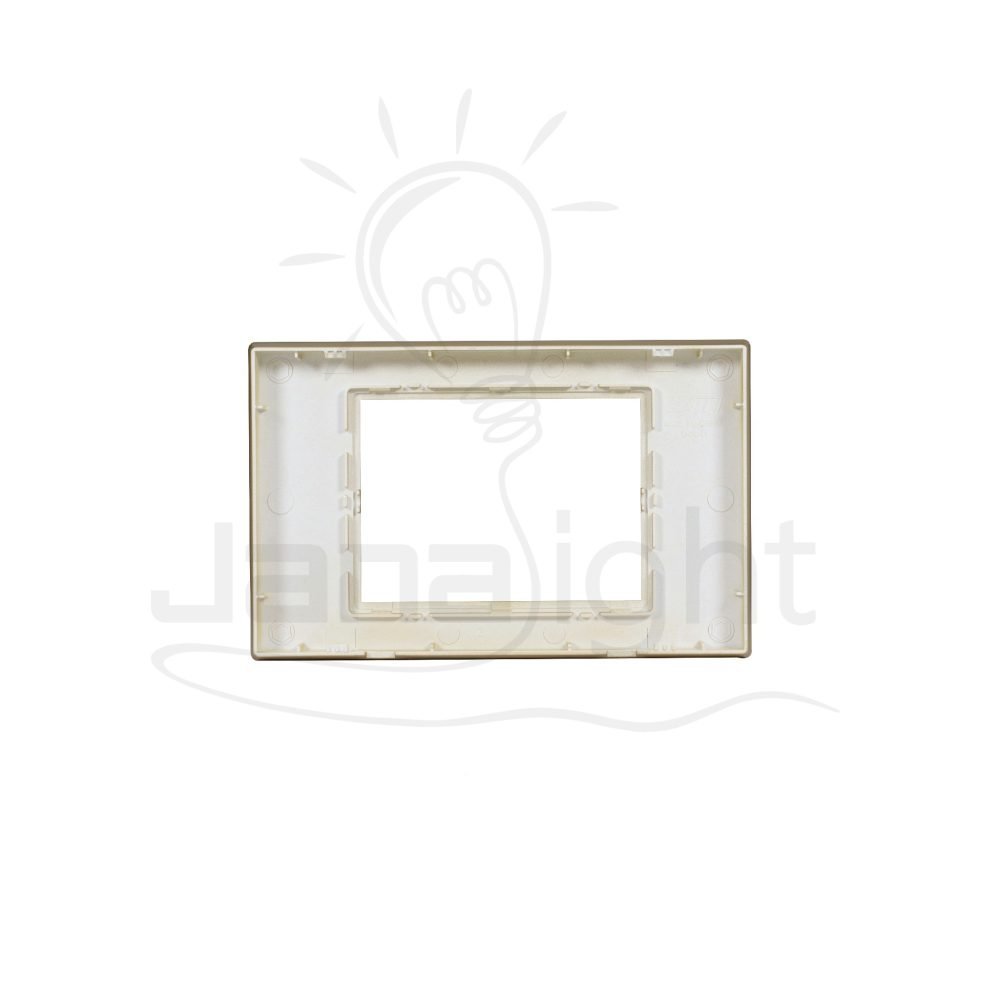 وش لينر شمباني OSA مربع Champagne 3 gang screwless wall plate switch cover Sanshe
