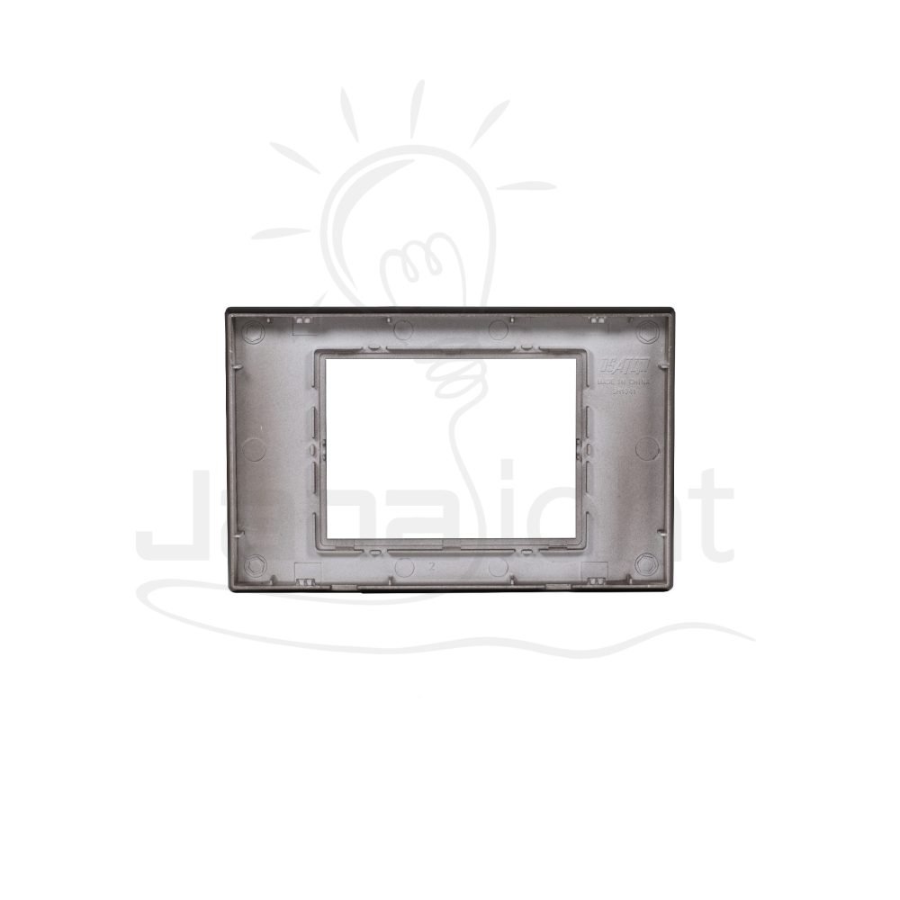 وش لينر بني OSA مربع Brown 3 gang screwless wall plate switch cover Sanshe